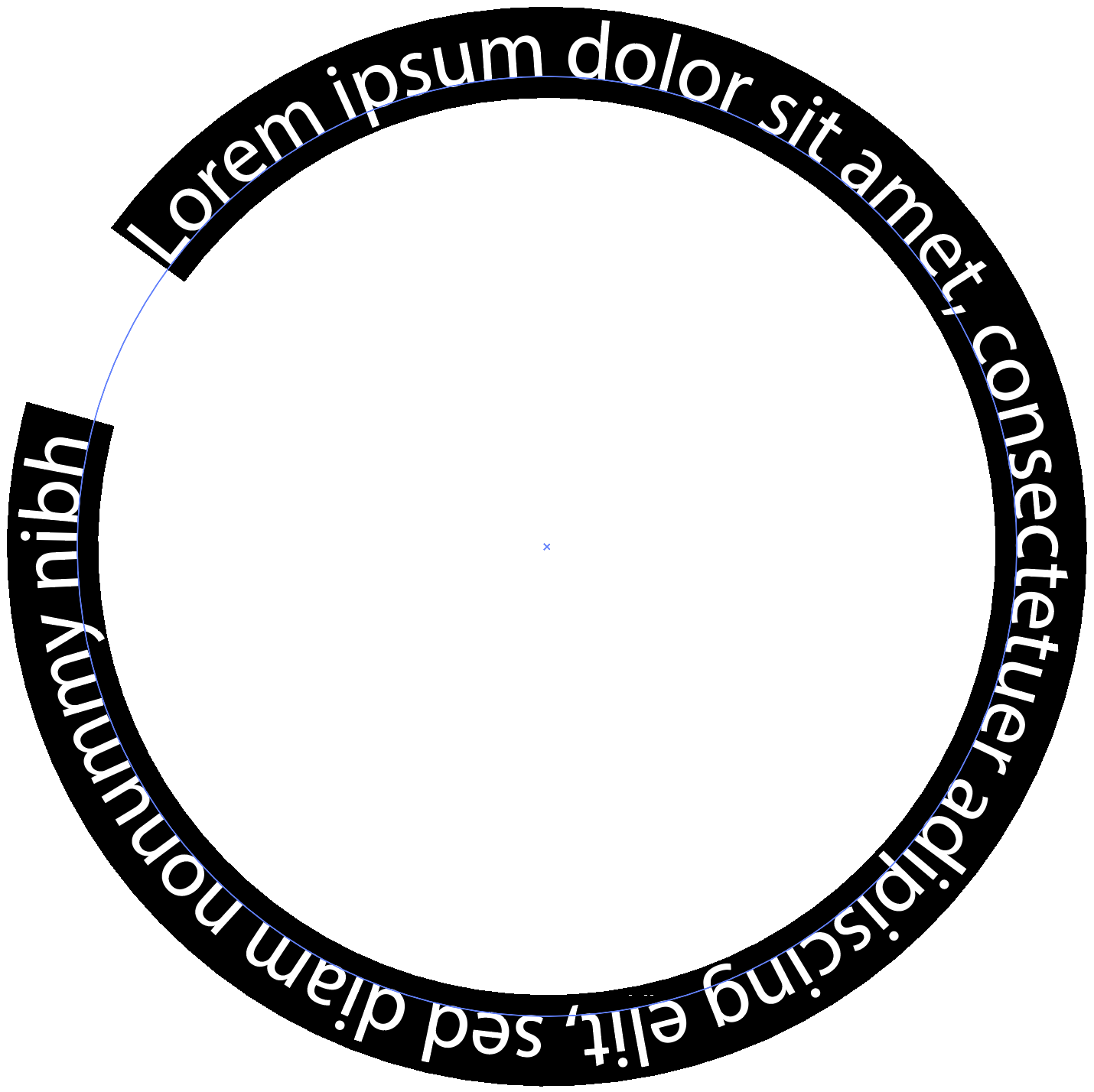 Kreis mit Platzhaltertext